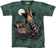 The Mountain Roommates Giraffes Moon Short Sleeve Tee T-shirt