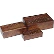 Wood Jewelry Boxes Chest for Girls, Set of 3