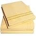1500 Supreme Collection Full Sheet Sets Yellow - Luxury Hotel Bed Sheets and Pillowcase Set for Full Mattress - Extra Soft, Elastic Corner Straps, Deep Pocket Sheets, Full Yellow