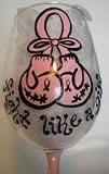 "FIGHT LIKE A GIRL" Cancer Awareness Wine Glass