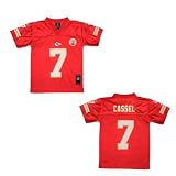 Youth / Boys NFL Kansas City Chiefs Cassel #7 Athletic Comfortable Fit Short Sleeve Jersey Shirt - Red (Size: M/10-12 )