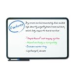 Iceberg 37041 Iceberg Premium Dry-Erase Board, Coated Styrene, 48 x 36, White with BLK Frame