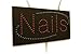Nails Sign, Super Bright High Quality LED Open Sign, Store Sign, Business Sign, Windows Sign