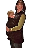 Peekaru Original Fleece Baby Carrier Cover Medium - Black