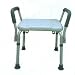 No Tool Bath Bench - Shower Stool - Small Footprint - Easy Rise Arms