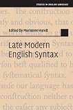 Late modern English syntax