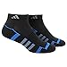 adidas Men's Climalite II Low Cut Socks (Pack of 2), Black/Bright Royal/Vista Grey, One Size