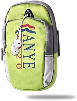Kanye West For President 2020 Outdoor Sports Armband Casual Arm Package Bag Cell Phone Bag Key Holder Zipper Bag KellyGreen