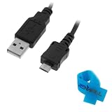 GTMax 6FT Micro-USB Cable + Cable Tie for Asus PadFone, PadFone Station; Arnova 9/8/7/10b G3 Tablet ; Samsung GALAXY Note SGH-T879, Galaxy Player 70 Plus, Freeform 4, Galaxy S III SCH-I535, Galaxy S III SPH-L710/ SGH-T999/ SGH-I747 Cellphone, etc