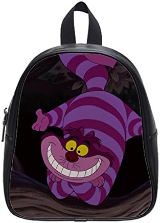 Alice in Wonderland We're all mad here Cheshire Cat Smile Face Custom School Bag Backpack L