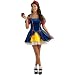 Rubie's Costume Co Women's Teen Sensations Snow White Dress with Brooch and Headband, Yellow/Blue/Red, Standard