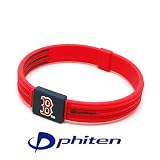 PHI-TEN MLB Authentic Bracelet, Boston Red Sox, Large (7.5 Inches)