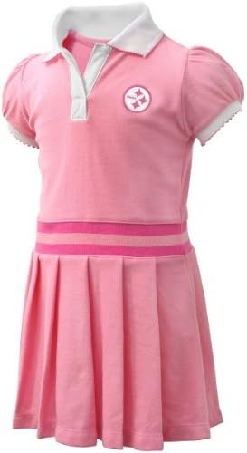 NFL Pittsburgh Steelers Infant Girls Pleated Sundress - Pink (12 Months)