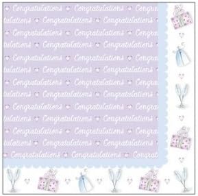 Bride and Groom I Do Wedding Party (6.5 Inch Napkins) - 20 Napkins