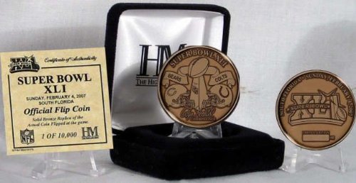 Super Bowl Xli Bronze Flip Coin