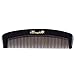 Breezelike Fine Tooth Hair Comb - No Static Handmade Detangling Comb - Natural Black Buffalo Horn Comb for Women, Men & Kids