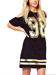 Off the Shoulder General Print  Shirt  Dress