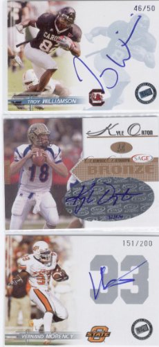 2005 Sage Autograph Bronze A32 Kyle Orton Chicago Bears (RC - Rookie - Autographed - Serial #'d to 600 - Football Cards)