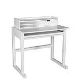 SEI Deville Computer Desk, White