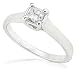 1/3carat Princess-cut Diamond Engagement Ring&nbsp;in 14kt White Gold (G-H/I1-I2)