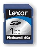 Lexarメディア プラチナIISDカード(60倍速) 1GB SD1GB-60-810/
