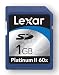 Lexarメディア プラチナIISDカード(60倍速) 1GB SD1GB-60-810