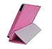 iShoppingdeals - Tulip Pink Folding Folio Cover Skin Case and Clear Screen Protector for RCA 8