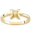 14K Yellow Gold Diamond Promise Ring - 0.05 Ct.