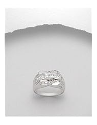 CZ Ring In 92.5 Sterling Silver