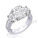 2.55 Ct. Cushion Cut Diamond Engagement Ring F, VS1 (GIA Certified)