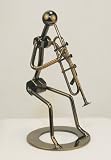 Nuts & Bolts Musician Figurine Playing Trumpet