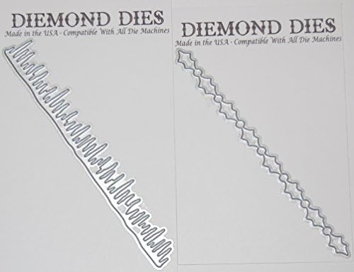 Diemond Dies Icicle Border Die and Holly Border Die Bundle