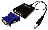 Accell J130B-001B UltraVideo USB 2.0 to DVI-I/VGA Video Adapter for Multiple Monitors Supporting Reolutions up to 1920x1200 or 2048x1152 Featuring DisplayLink DL-195 USB Video Processor (Links up to 6 Displays)