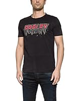 REPLAY Camiseta Manga Corta (Negro)