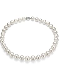 14k White Gold 12-14mm White Cultured Freshwater Pearl Necklace 18" with 14k Clasp.