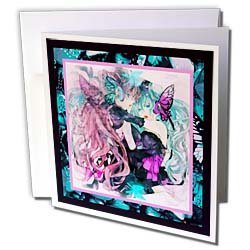 Susan Brown Designs Butterfly Themes - Surrounded by Butterflies - Greeting Cards-6 Greeting Cards with envelopes On Sale