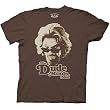 The Big Lebowski The Dude Minds Brown T-Shirt