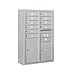 Salsbury Industries 3812D-11AFP 4C Surface Mounted Horizontal Mailbox, Aluminum
