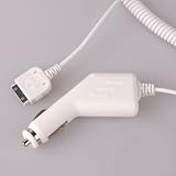 CAR CHARGER FOR IPOD WHITE