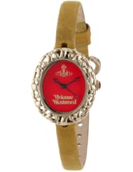 Vivienne Westwood Womens VV005RDYL Rococo Swiss Quartz Yellow Leather Strap Watch