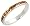 Sterling Silver Eternity Band, w/ November Birthstone, Citrine Crystals, 1/8
