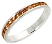 Search : Sterling Silver Eternity Band, w/ November Birthstone, Citrine Crystals, 1/8" (3mm) wide