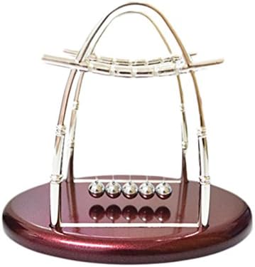 boutique1583 Oval Newton's Cradle Balance Balls Physics Science Pendulum Home Office Ornament