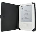 iGadgitz Luxury Black Genuine Leather Case Cover Sleeve for iRiver Story e-Book