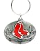 Pewter MLB Team Design Key Ring - Boston Red Sox