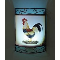 Remote Control Rooster Wall Sconce