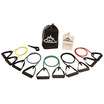 NEW Set of 5 B.M.P. Resistance Bands for Men And Women, Great for Any Home Workout Exercise Including Extreme workouts, Now Includes a 60 Day Money Back Guarantee
