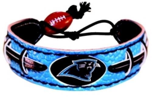 Caseys Distributing 4421402163 Carolina Panthers Team Color Football Bracelet