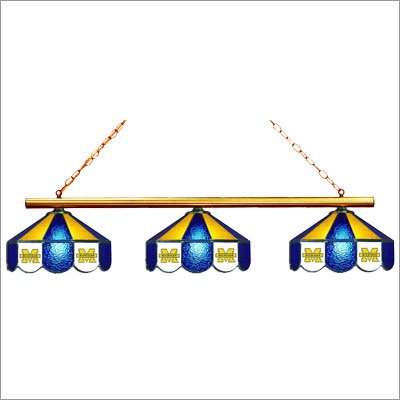 Wave 7 UMI-380 University of Michigan 3 Light Pool Table Light