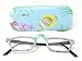 Cute, Fun and Funky Tropical Fish Coral Reef Handpainted Half Eye Readers Reading Gla...